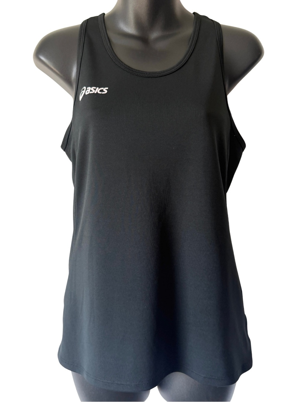 ASICS Black Performance Racerback Tank Top Womens Small Active Basic Work Out